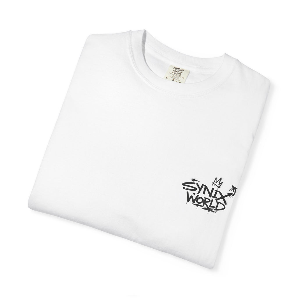 T-Shirt — SYNIX WORLD Graffiti Logo Tee (Streetwear, Urban Art Style)